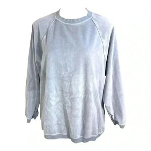 Aerie oversized velour crewneck sweatshirt size XS TP
